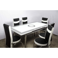 Скляний Розсувний стіл 130*80 см (170 см)Туреччина