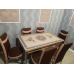 Акція ! Обідній комплект Розкладний стіл та 4 стільця Туреччина