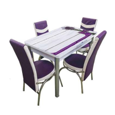 Стіл + 4 стільці. Обідній комплект розкладний стіл зі скла та 4 стільці Туреччина. Розмір 110*70 см