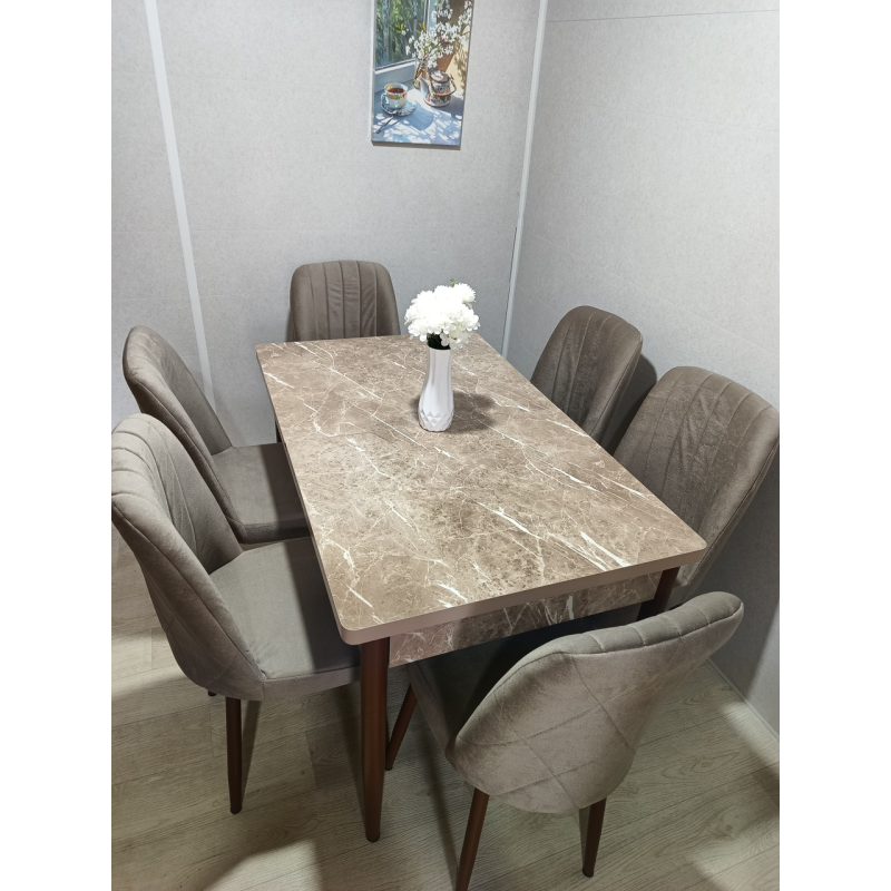 Обідній комплект стіл і стільці. Новинка 2025г. Розкладний стіл.