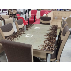 Обідні комплекти. Розкладний скляний стіл і 6 стільців Туреччина