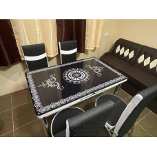 Стіл із 4 стільцями! Комплект меблів для кухні. Туреччина. Гартоване Скло