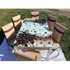 Акція ! Обідній комплект Розкладний стіл та 4 стільця Туреччина