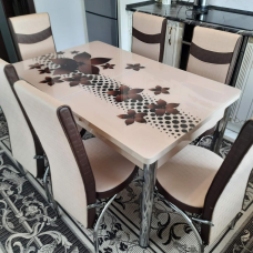 Акція ! Обідній комплект Розкладний стіл та 4 стільця Туреччина